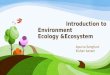 Introduction to environment ecology &ecosystem