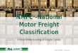 National Motor Freight Classification: A Basic Understanding