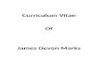 Curriculum Vitae of James Devon Marks