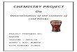 Chemistry projet
