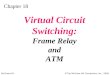 Virtual Circuit Switching:Frame Relayand ATM