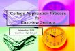 EVHS College Application Process: 2016