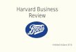 Harvard Business Review - Boots UK