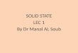 Lect 1 solid state