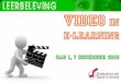 SBO Video in e-Learning - dag 1