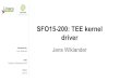SFO15-200: Linux kernel generic TEE driver