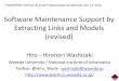 Software Maintenance Support by Extracting Links and Models (revised)