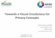 Toward a Visual Vocabulary for Privacy Concepts
