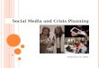Integrating Social Media Into Crisis Planning