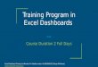 Excel Dashboards Courses in Mumbai, Advanced Excel Courses
