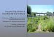 Supporting urban agriculture