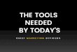 The tools needed by today's CHIEF MARKETING OFFICERS