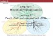 Microbial Phylogenomics (EVE161) Class 6: Era II - Culture Independent rRNA