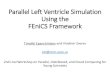 Parallel Left Ventricle Simulation Using the FEniCS Framework