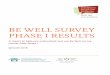 Final Report Jan 2016- Be Well Survey - Phase I Report