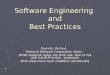 Best Practices - Software Engineering