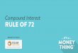 Rule of 72 - It's a Money Thing