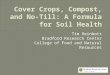 Cover Crops, compost, and no-till.  A formula for good soil health