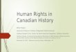 IBMA 2016 - Dr. B. Payne - Human Rights in Canadian History