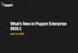 What's New in Puppet Enterprise 2016.1