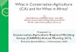 What is conservation agriculture and what for