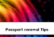 Passport renewal Tips
