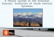 The Thrust fault architecture in the External Sierras (new)