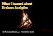 What I learned about firebase analytics