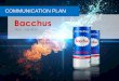 Bacchus communication plan