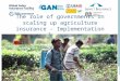 The role of governments in scaling up agriculture insurance - Implementation lessons