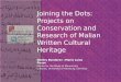 DCDC16 | Joining the dots: projects on conservation and research of Malian written cultural heritage