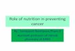 the role of diet & supplements in cancer