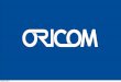 Oricom Corporate Presentation 2016
