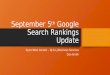 September 5th Google Search Rankings Update