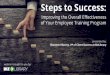 Steps to Success: Improving the Overall Effectiveness of Your Employee Training Program
