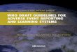 WHO Draft GuiDelines fOr aDverse event repOrtinG anD learninG 