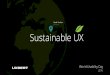 World Usability Day 2016 - Sustainable UX