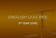 English quiz bee