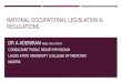 National Occupational Legislation and Regulations
