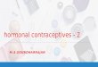 Hormonal contraception 2