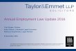 Annual employment law update 2016