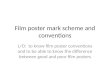 Film poster conventions and analysis