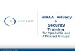 HIPAA Privacy & Security Training