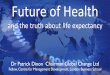 Future of Health and Future Life Expectancy - impact on pensions and fund management