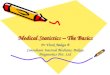 Dr Vivek Baliga - The Basics Of Medical Statistics