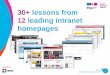 Lessons from Leading Intranet Homepages