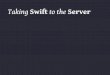 Server Side Swift with Swag