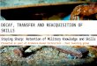 Decay transfer and reacquisition of skills
