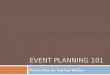 Event planning 101