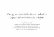 Dengue case definitions: what is captured and what is missed